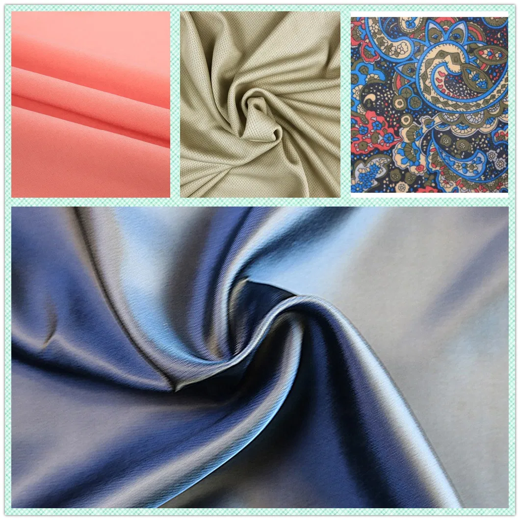 Textile Striped Pattern Polyester Taffeta Lining Yarn Dyed Fabric for Dress