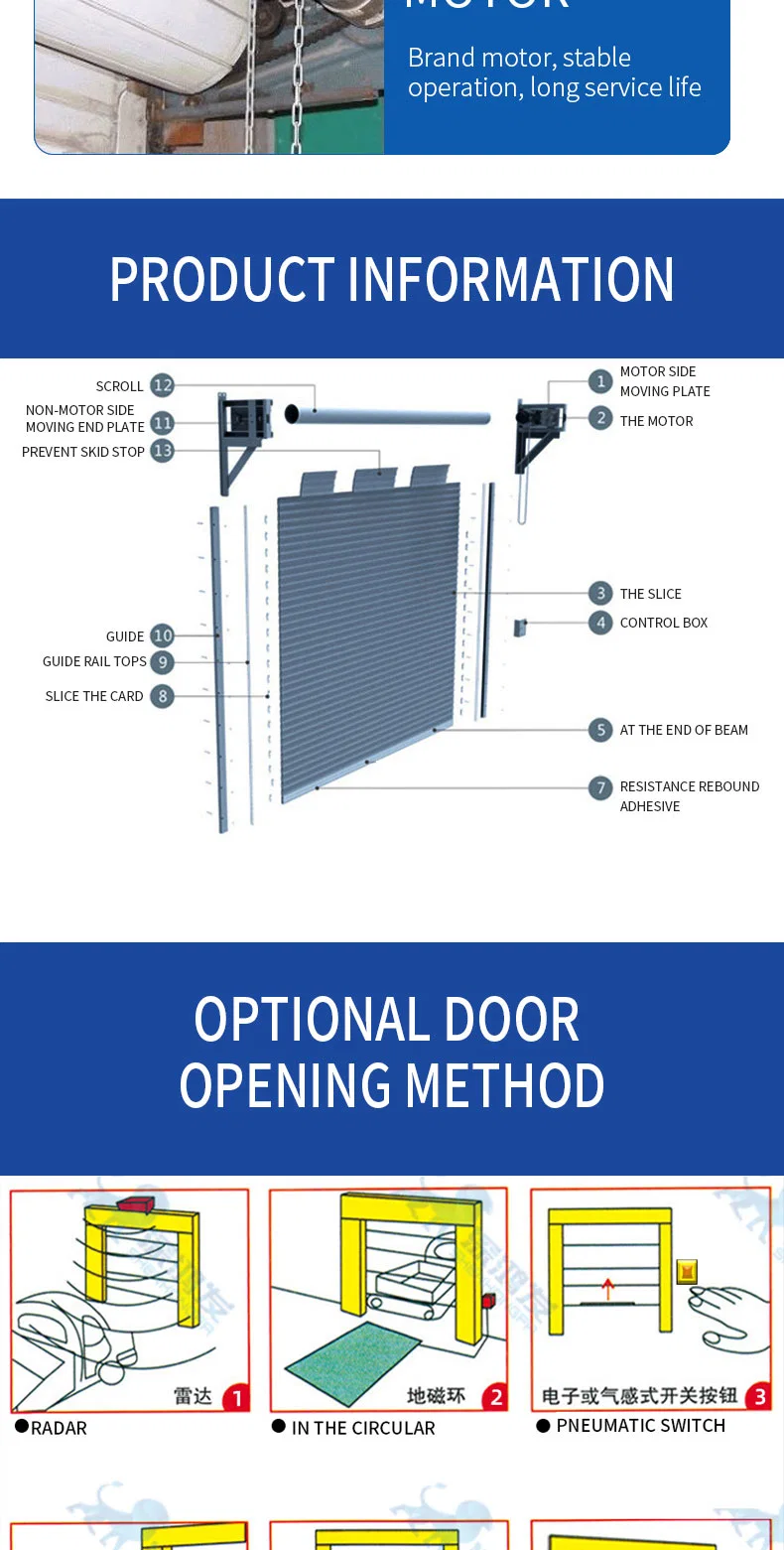 Security Automatic Aluminum Alloy Roller Shutter for House Use