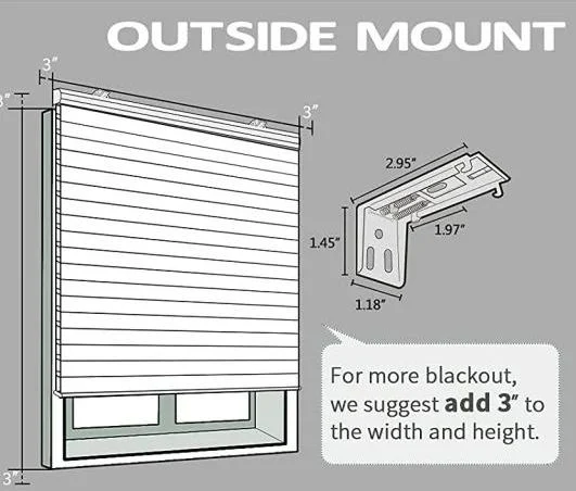 Sunshade Blackout Cordless Cellular Honeycomb Shade