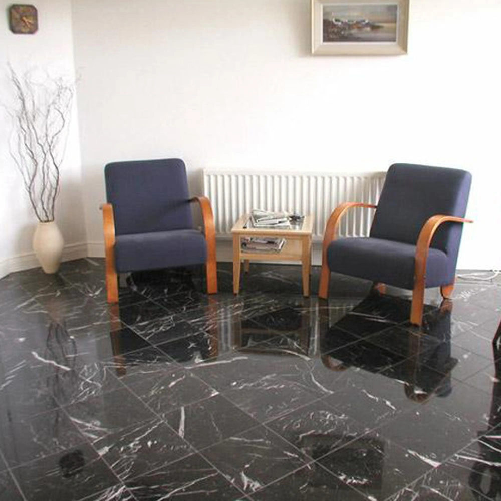 Wholesale Living Room White Black Natural Marble Tiles Polished Floor and Wall Marble Slabs