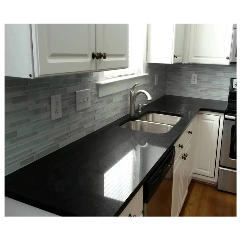 Brown/Grey/Black Galaxy Quartz Artificial Stone Countertop/Vanity Top for Kitchen/Bathroom/Wall/Tiles/Flooring