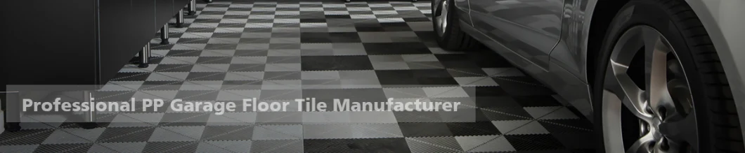 PP Interlocking Plastic Garage Floor Tile/Workshop Warehouse Gym Floor Tile Mat/Interlocking Garage Flooring