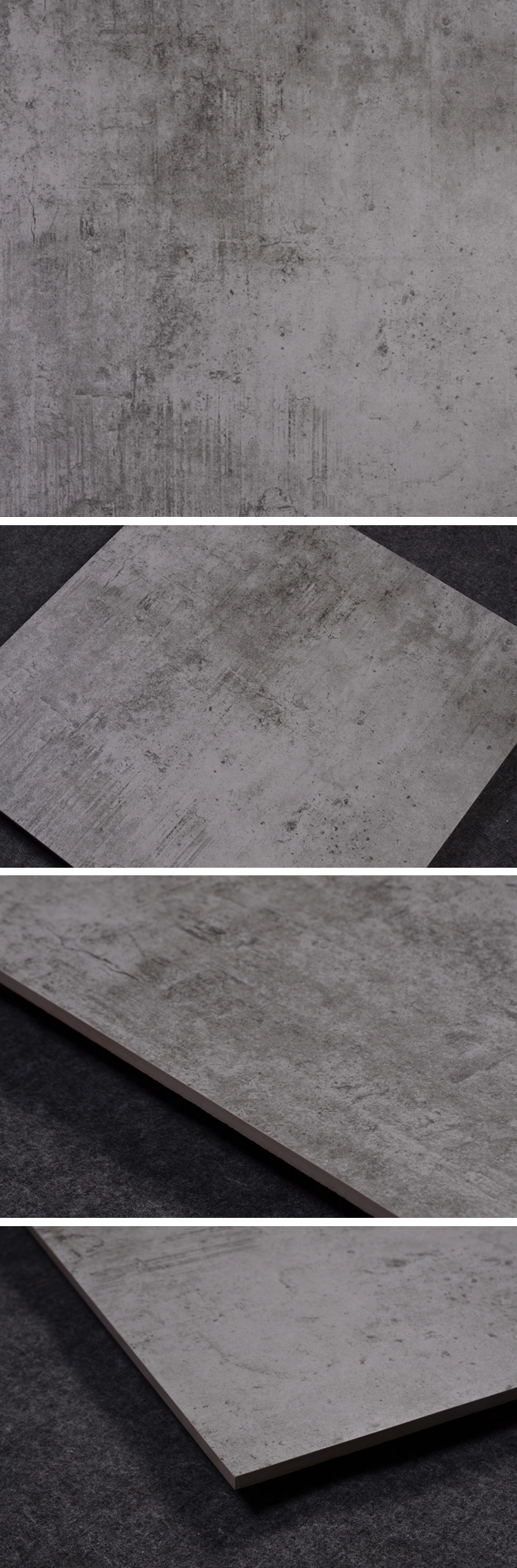 Foshan Manufacturer Non Slip Homogeneous Porcelain Cement Look Tile