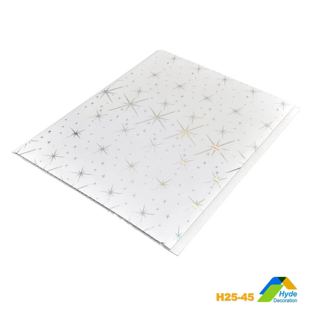 Wholesale 20cm PVC Interlocking Liner Plastic Panel Tile for House Ceiling and Wall