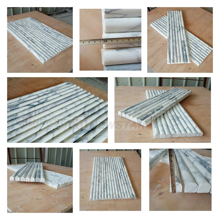 Newstar Tiles 3D Fluted Marble Tile Marble Fluted Travertine Bathroom Tiles