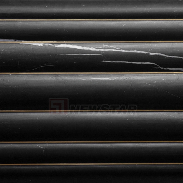 Newstar Stone Wholesale Tiles 3D Fluted Marble Skirting Tile Marble Sideboard Fluted Travertine Bathroom Tiles