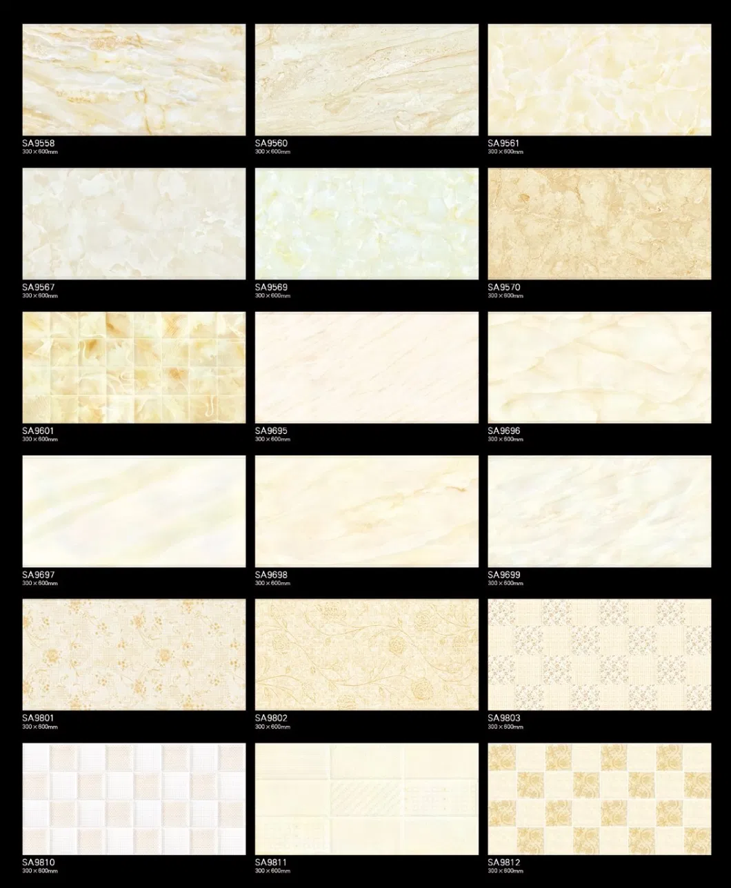 Glazed Ceramic Wall Tile for Kitchen Decoration Dining Room 36103