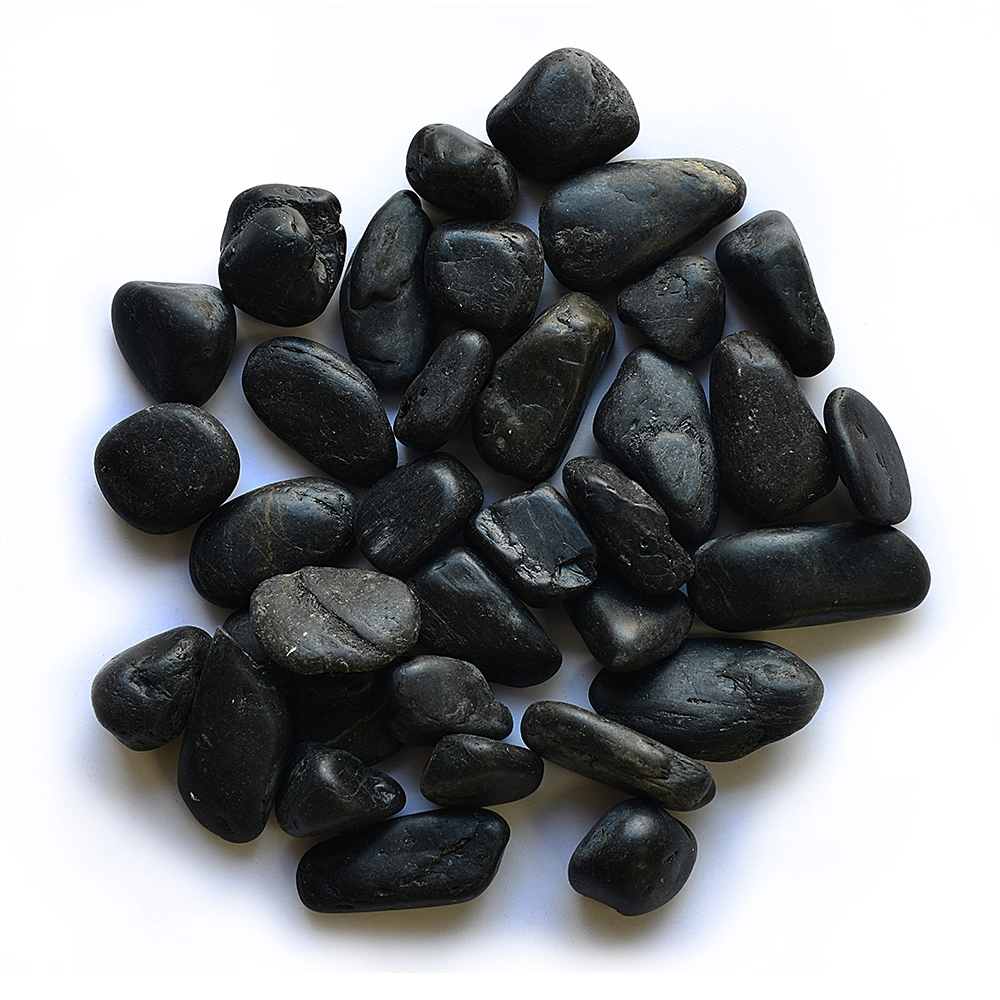 Bathroom Decoration Nature Stone Black River Pebble Tile