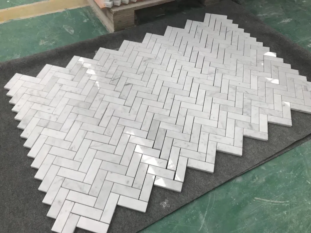 Carrara White Marble Mosaic Tiles Hexagonal Pattern/Marble Mosaic Tiles/Stone Mosaics