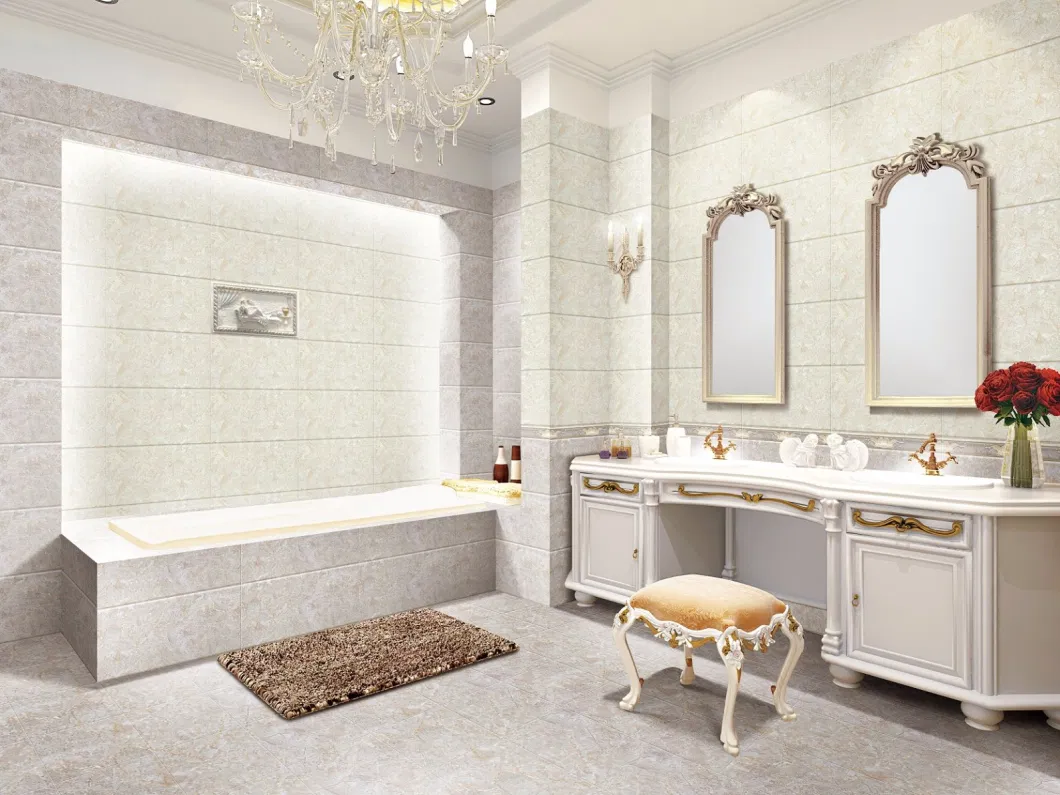 Marble Look Polished Glazed Ceramic Wall Tile for Bathroom