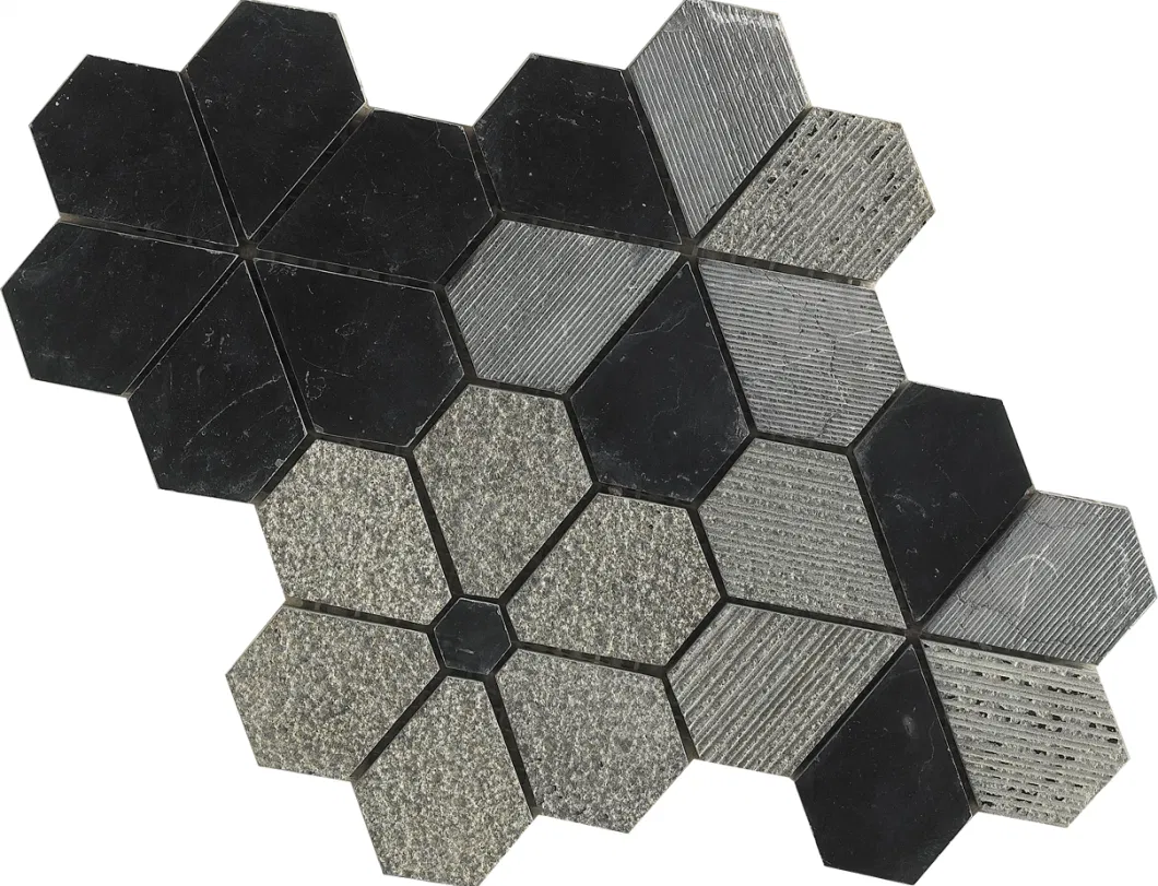 Gray Mix Black Fashion Design for Wall Decoration Mosaic Tile