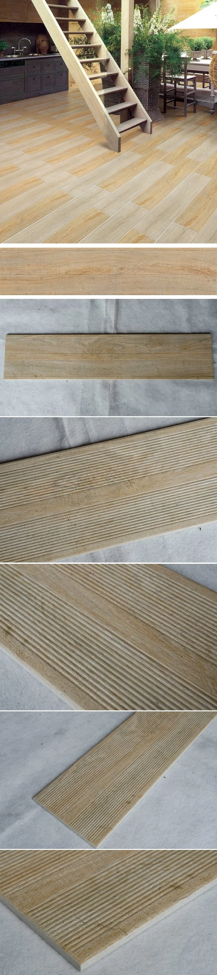 200X900 Smooth Surface Porcelain Original Edge Wood Look Tile