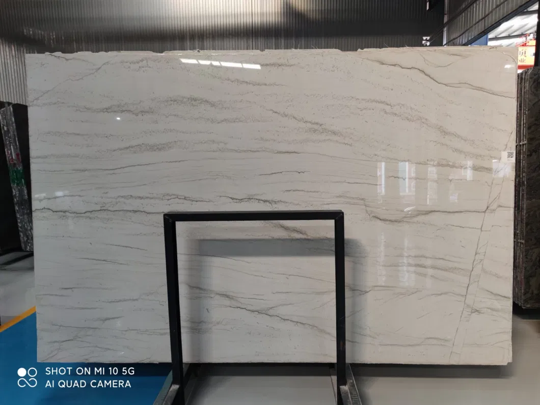 Luxury Grey Marble Quartzite Stone Slab for Flooring/Stair/Wall/Bathroom/Kitchen Tile/Bathroom/Wall Tile