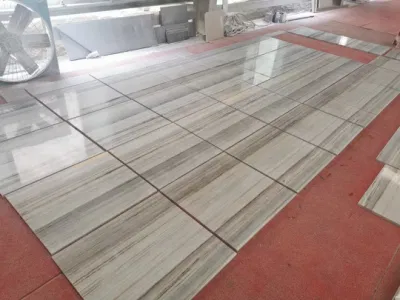 Precio al por mayor Piedra Natural Cristal Madera venas Piso de mármol Chino Azulejos