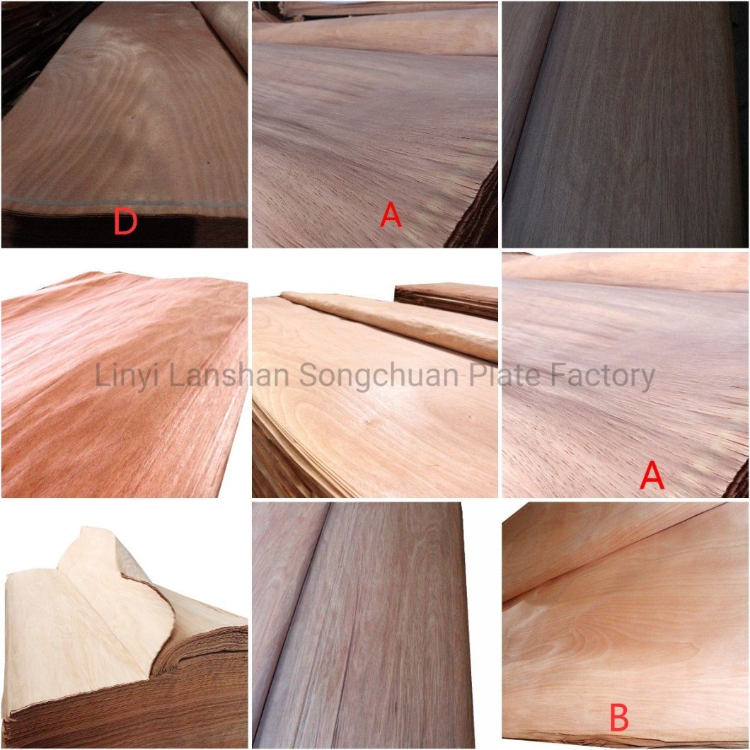 Okoume Bintangor/Poplar Dark Wood Veneer High Quality Walnut Wood Veneer