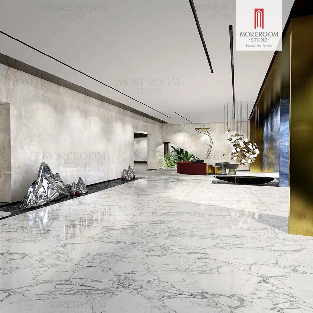 Basic Customization 12X24 Statuario White Marble Ceramic Bathroom Kitchen Floor Tiles Prices