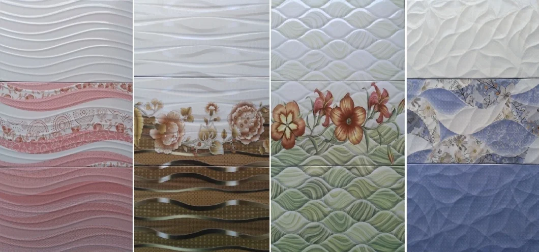 Mosaic Pattern Look Mold Glazed Ceramic Wall Tile for Bathroom Kitchen Living Room Bedroom Decoration