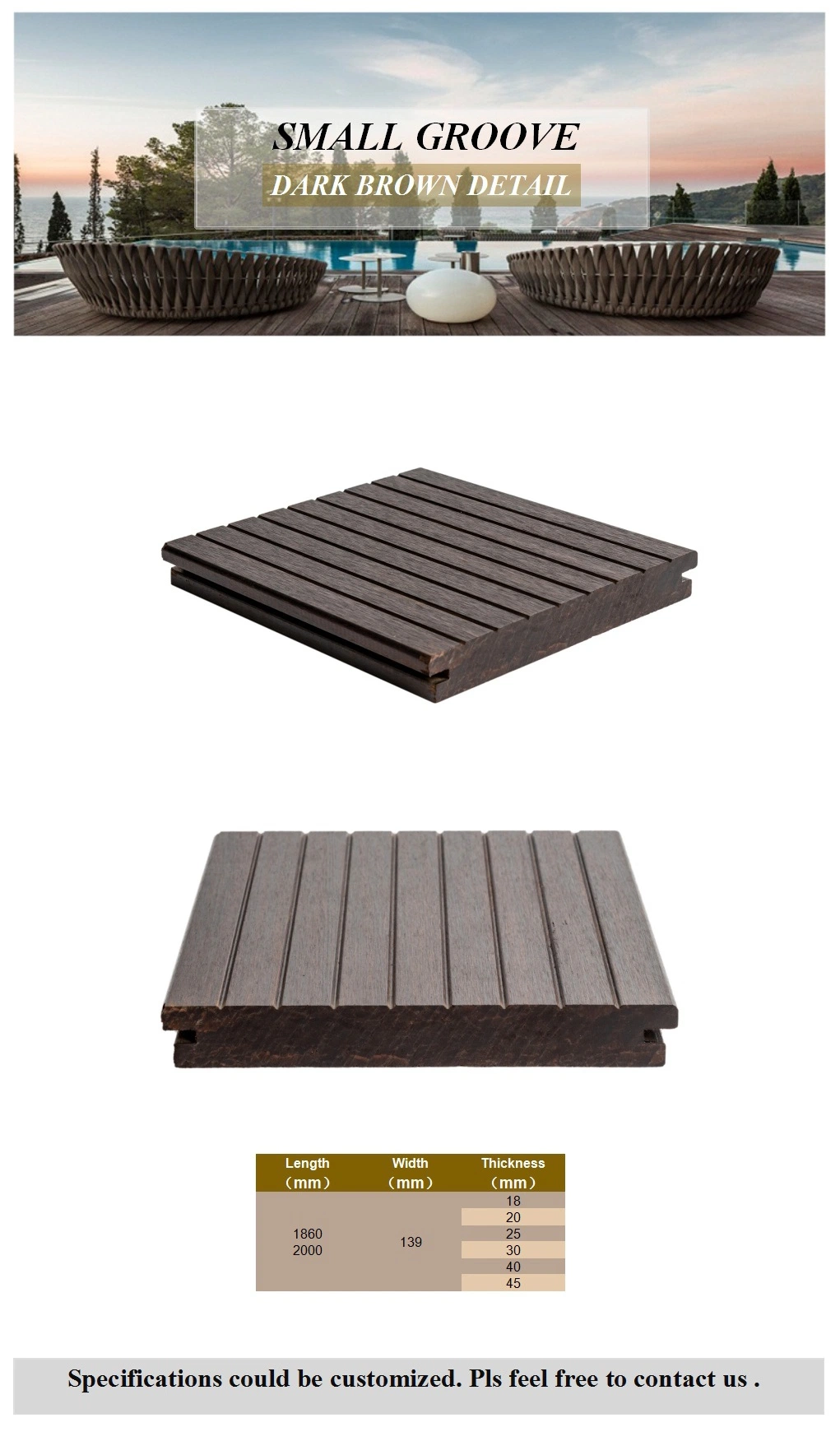 Decorative Wall Panel Carbon Bamboo Terrace Floor Wall Tile