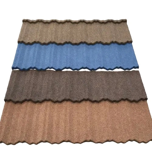 Waterproof Construction Material Stone Coated Metal Roof Tile