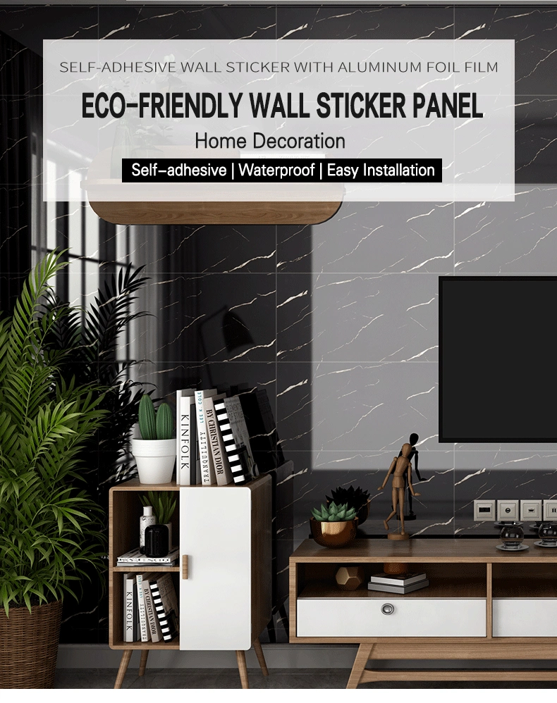 3D Peel and Stick on Self Adhesive Vinyl PVC Wall Tiles Sticker