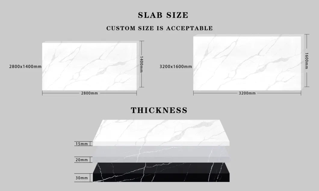 Artificial Stone Modern White Veins Marble Quartz Coffee Table Top Quartz Tiles Kitchen Counter Top