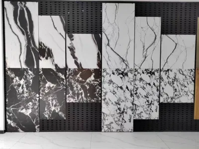 Плитка для пола Panda Pattern White и Black Color Ceramic Фарфоровые плитки с разброской стены в помещении 600X1200 мм