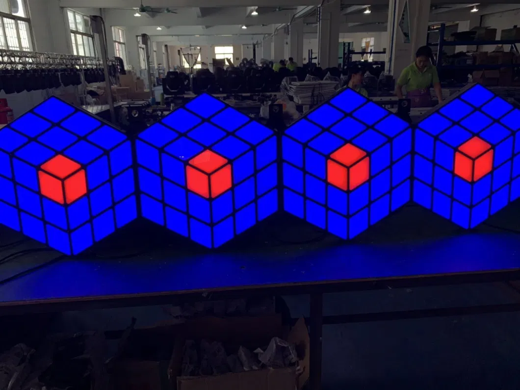 LED 3D Magic Cube Wall Indoor Wall for Stage KTV Party DJ