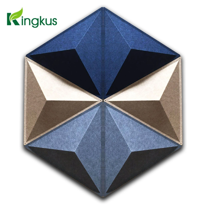 Polyester Fiber Acoustic 3D Panel Tiles