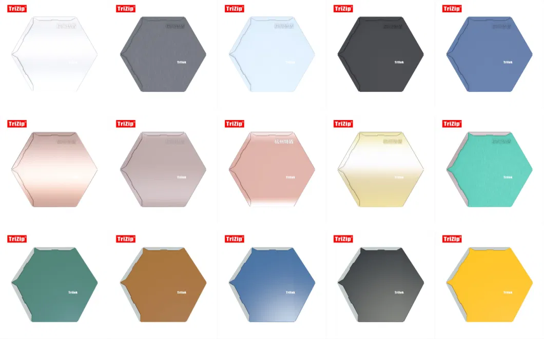 Trilok Metal Interlocking Roofing, Wall Cladding, Facade Hexagon Shingle Tile -Td220