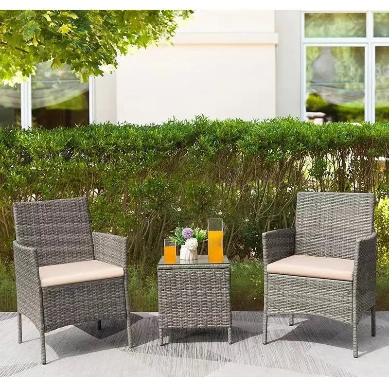 Cheap Outdoor Garden Rattan Furniture Four-Piece Sofa Sets