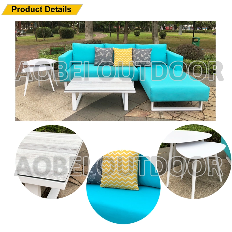 Aob Aobei Customized Outdoor Garden Home Hotel Villa Fabric Leisure Lounge Sofa Furniture Set