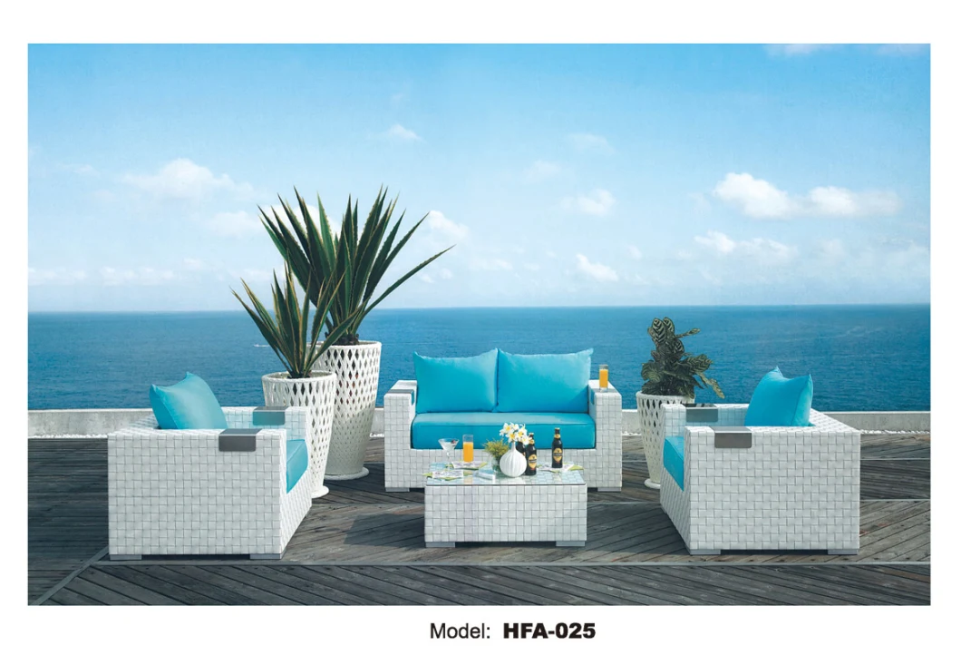 Chinese Furniture Wicker Furniture - Patio Wicker Sofa Set - Outdoor Traditional Sofa (TG-1506)