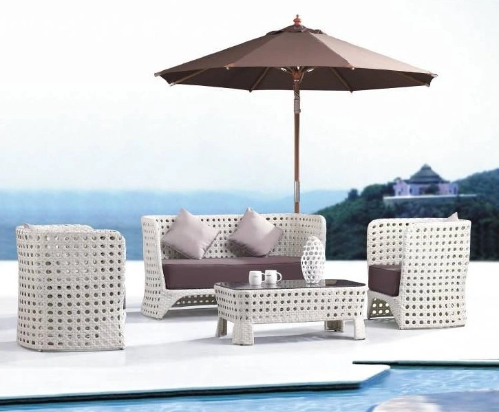 Modern Garden Terrace Waterproof Wicker Modular Lazy Lounge Furniture Set Patio Balcony Corner Outdoor Rattan Sofa Garden Set