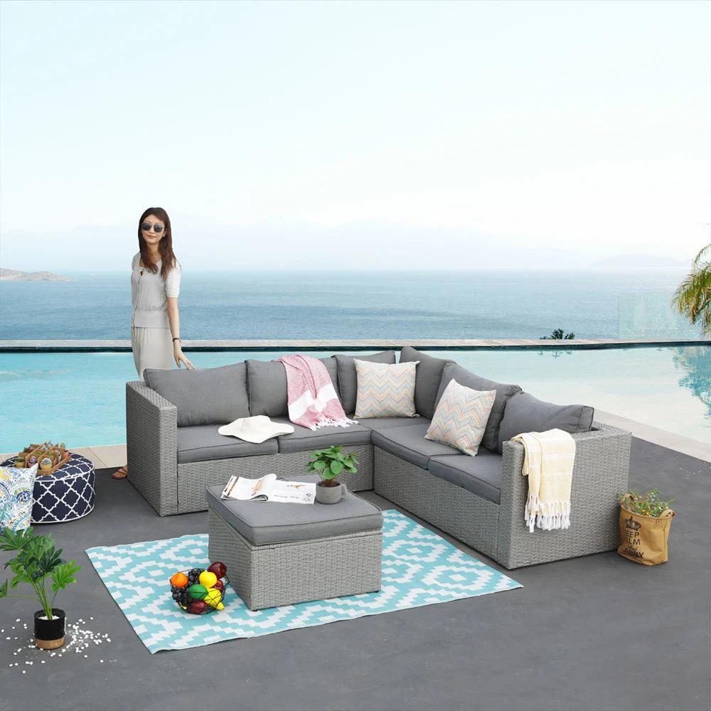 Modern Popular Patio Garden Rattan Furniture Set Outdoor Sofa