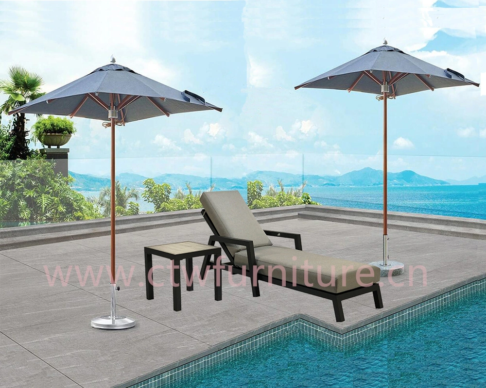 Factory Chaise Lounge Chair Luxury Outdoor Furniture Swimming Pool Sun Loungers