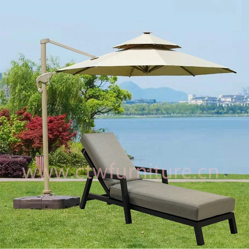 Factory Chaise Lounge Chair Luxury Outdoor Furniture Swimming Pool Sun Loungers