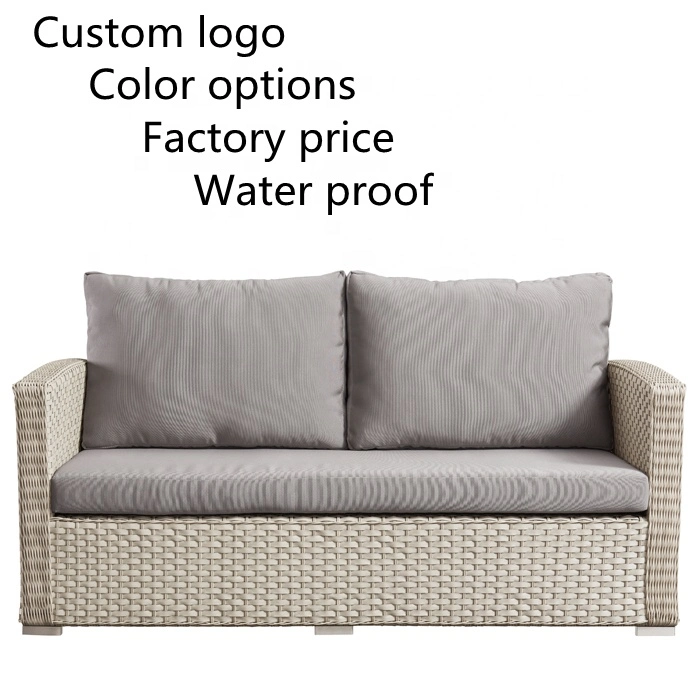 2022 Modern Patio Furniture Garden Balcony Rattan Seat Chair Set Terrace Wicker Outdoor Sofa