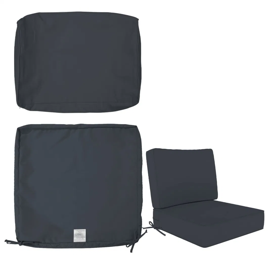 Dark Blue Waterproof Polyester Patio Outdoor Furniture Chair Seat Cushion Covers