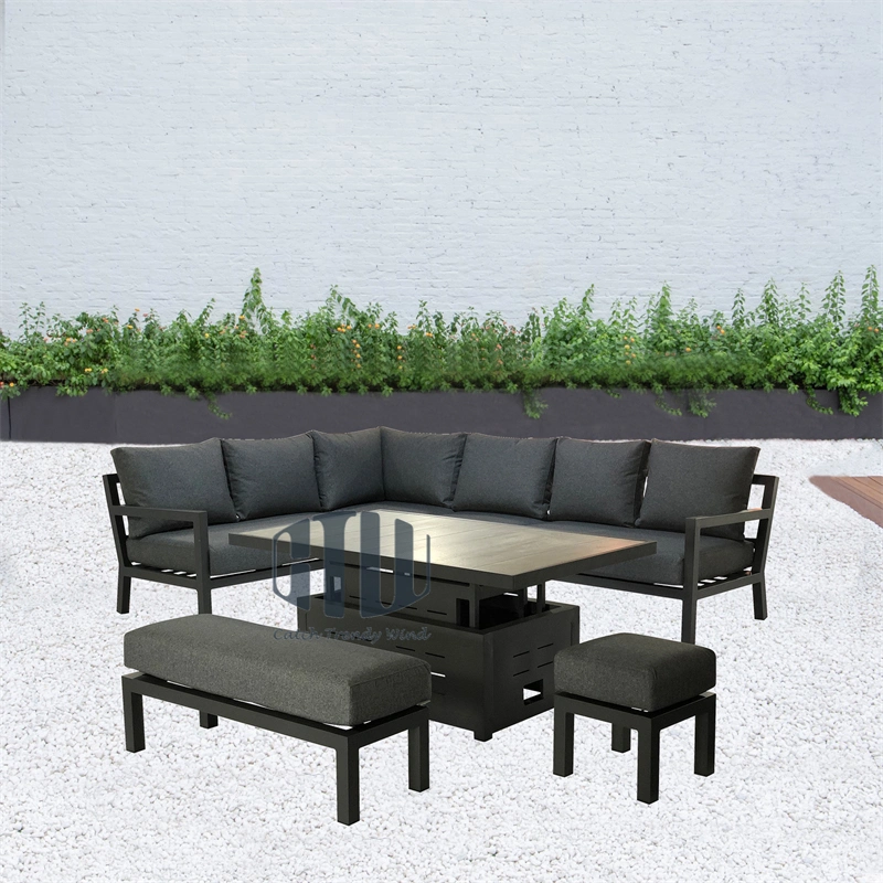 Modern Style China Outdoor Terrace Patio Furniture Sofa Aluminum Garden Sofa