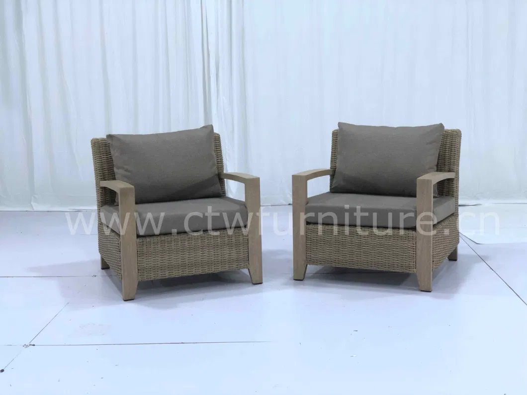 Hotel Quality Rattan Wicker Garden Sofa Set for Outdoor Comfort