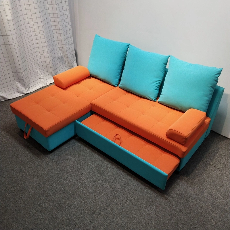 Modern Furniture Corner Sofa Bed Set with Storage