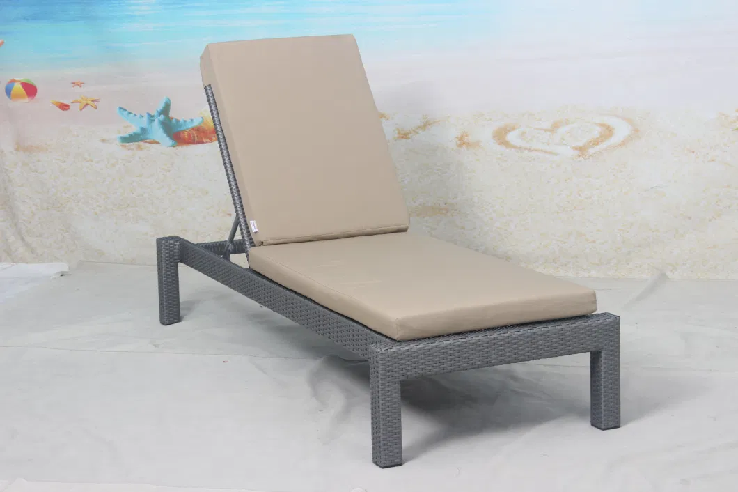 Hot Sale Rattan Garden Lounge Chair Modern Patio Outdoor Sun Lounger