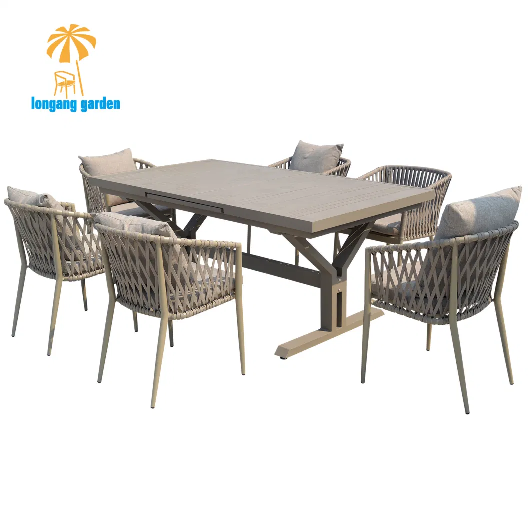 Hotel Restaurant Plywood Chair Set Outdoor Garden Patio Dining Room Furniture Set for 4