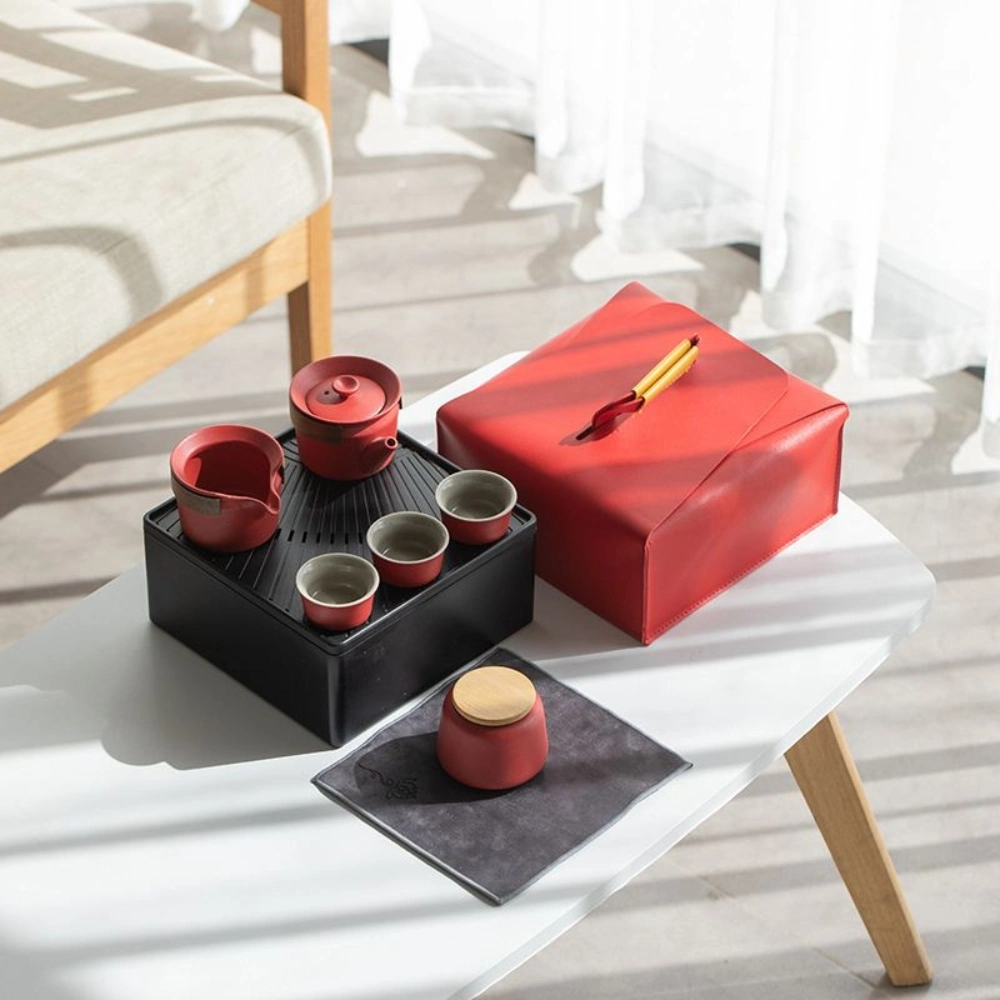 Portable Outdoor Pot Tea Storage Case Set Ci21504