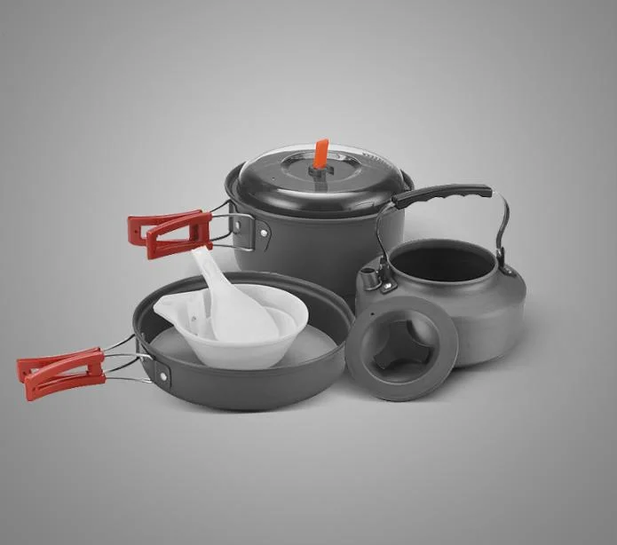 Hiking Tea Pot Making Tea Camping Portable Hard Alumina Ultra Light Outdoor Water Pot Set