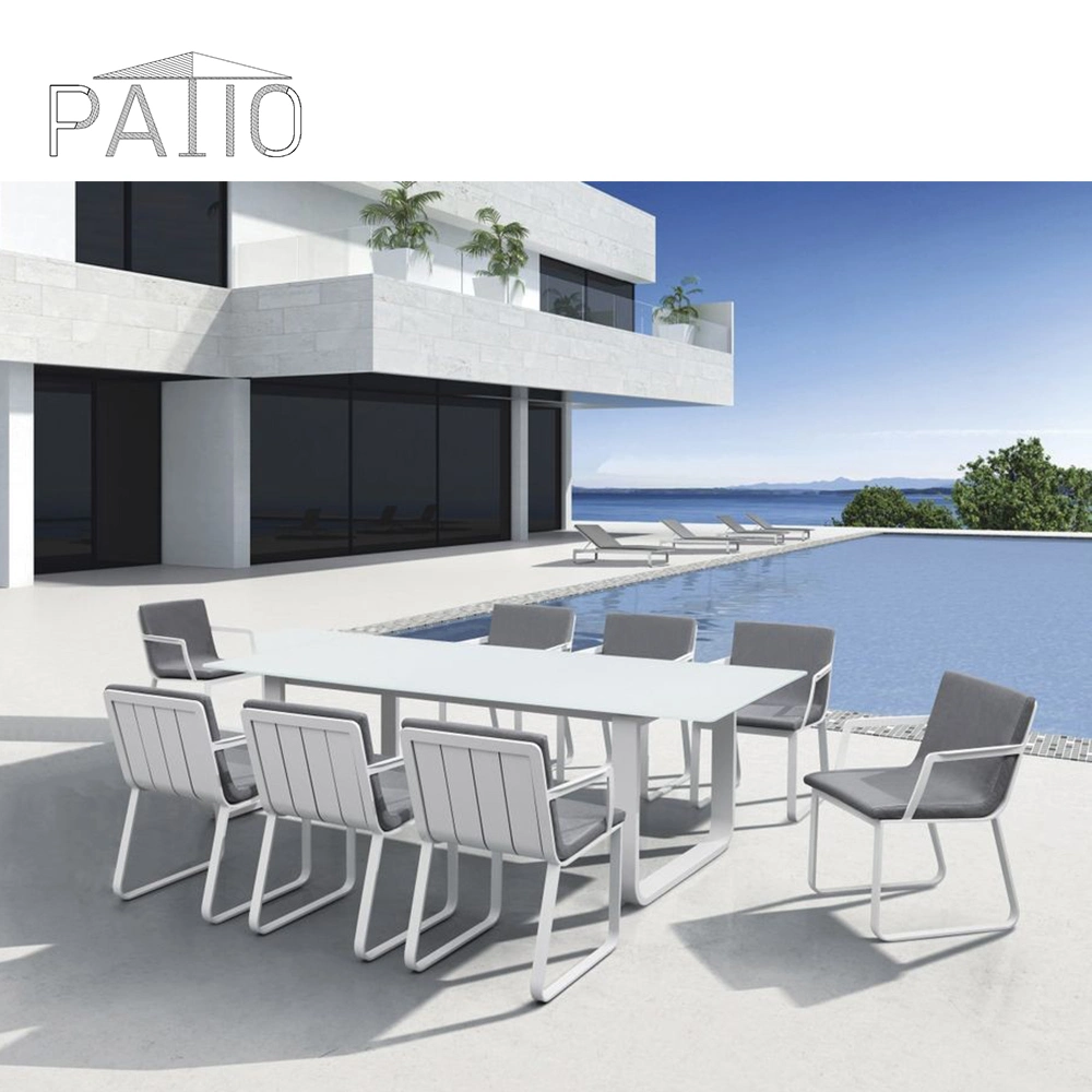 Chinese Wholesale Hot Sale Aluminium Frame Table and Chair Modern High Quality Outdoor Home Garden Patio Furniture