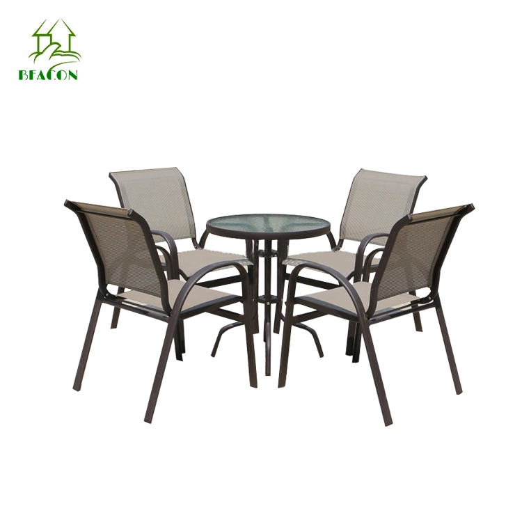 Hot Sale Outdoor Garden Patio Dining Chatting Tea Table Chair Aluminum Furniture Set