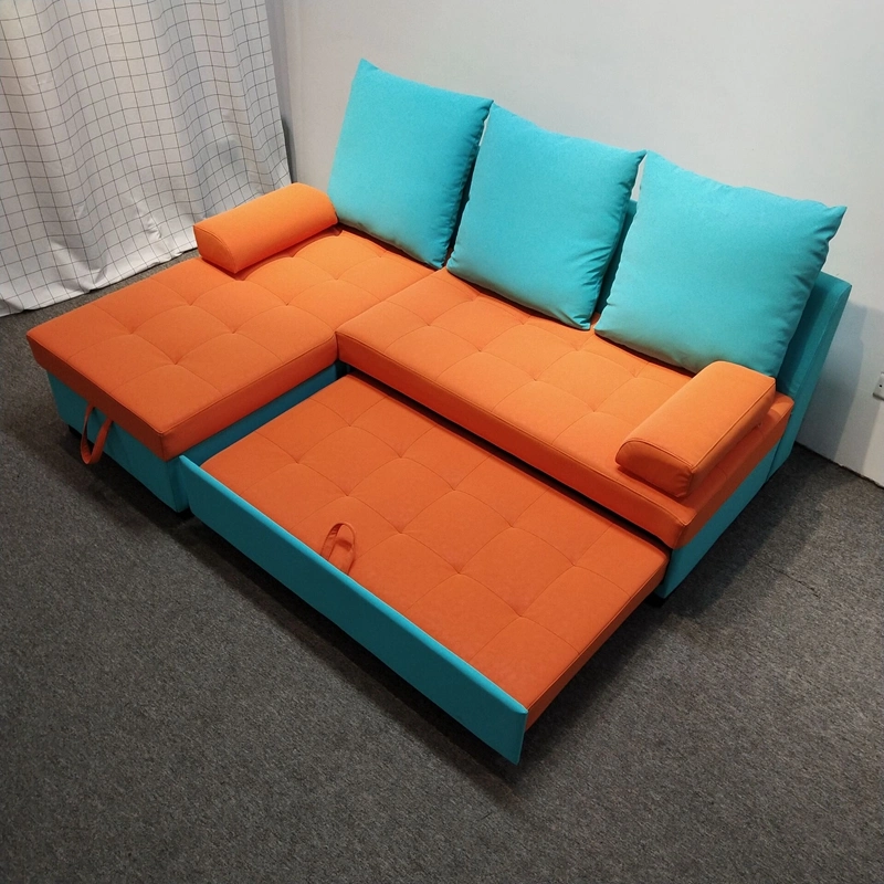 Modern Furniture Corner Sofa Bed Set with Storage