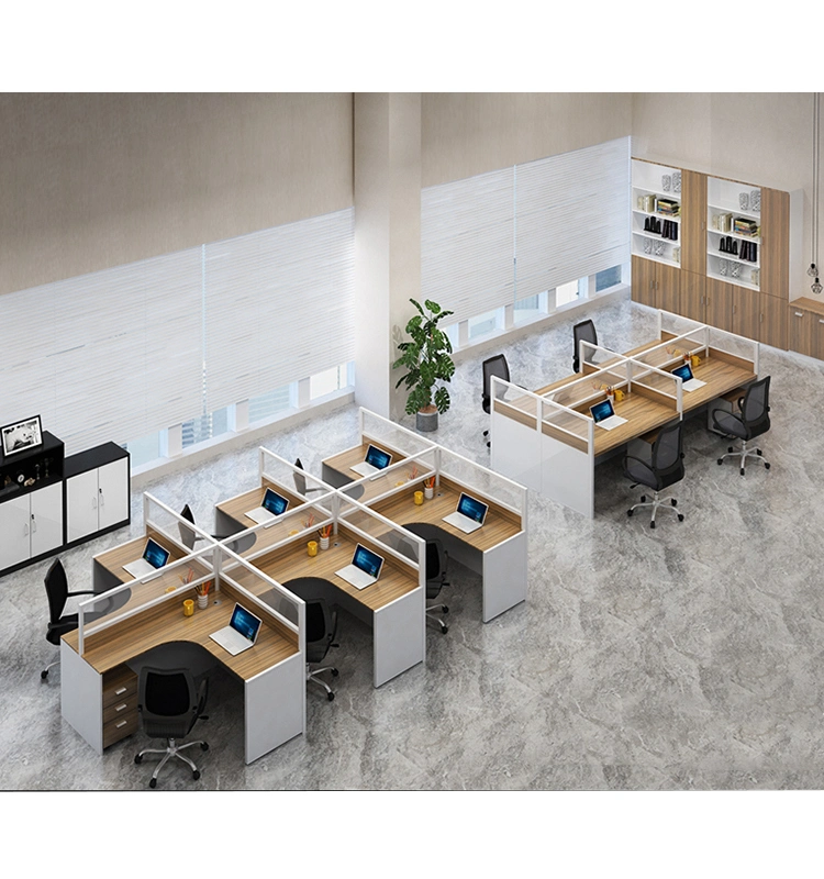 Modular Office Workstation Fabric Material Aluminum Partition Office Furniture