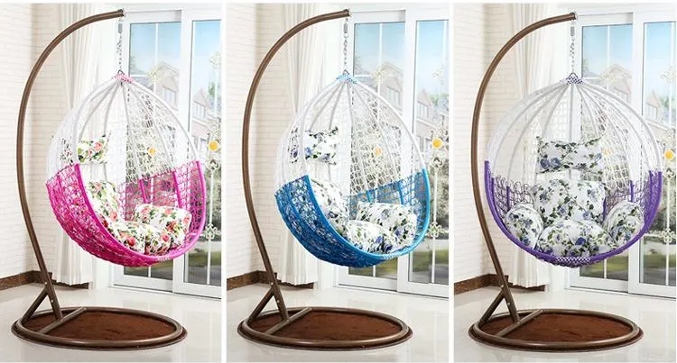 2020 New Design Garden Rattan Furniture Metal Frame Swing Chair